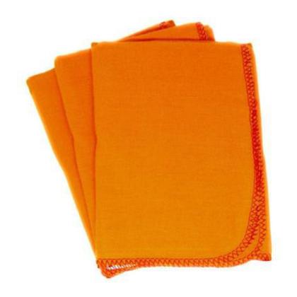 Imagem de Flanela Laranja 40x60 Para Limpeza Geral - 36 Unidades