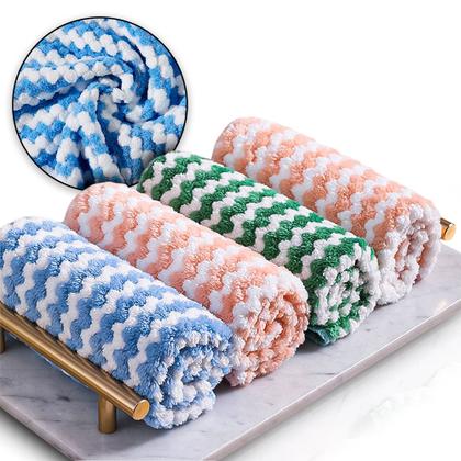 Imagem de Flanela Microfibra Limpa Vidro Pano Multiuso Kit 10 Toalha