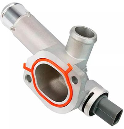 Imagem de Flange Fluxo de Água com Sensor Temperatura em aluminio Amarok de 2010 à 2021