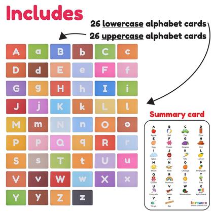 Imagem de Flash Cards learnworx Alphabet 52 ABC para crianças de 1 a 4 anos
