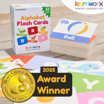 Imagem de Flash Cards learnworx Alphabet 52 ABC para crianças de 1 a 4 anos