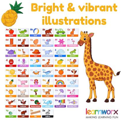 Imagem de Flash Cards learnworx Alphabet 52 ABC para crianças de 1 a 4 anos