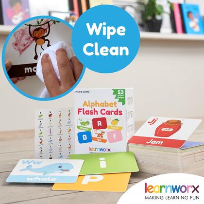 Imagem de Flash Cards learnworx Alphabet 52 ABC para crianças de 1 a 4 anos
