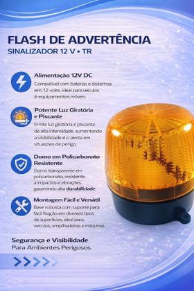 Imagem de Flash De Advertência - Sinalizador 12 V - Tr
