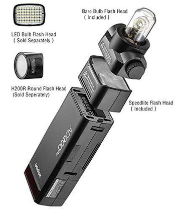 Imagem de Flash estroboscópico GODOX AD200 Pro e AD200Pro II 200Ws 2.4G