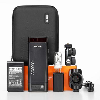 Imagem de Flash estroboscópico GODOX AD200 Pro e AD200Pro II 200Ws 2.4G