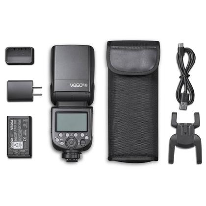 Imagem de Flash Godox Para Canon V860 Iii Ttl Hss Com Luz De Modelagem + Bateria