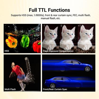 Imagem de Flash GODOX TT350N 2.4G TTL sem fio para câmera Nikon