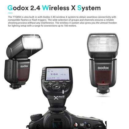Imagem de Flash Godox TT685II-S para câmeras Sony 2.4G TTL Speedlight