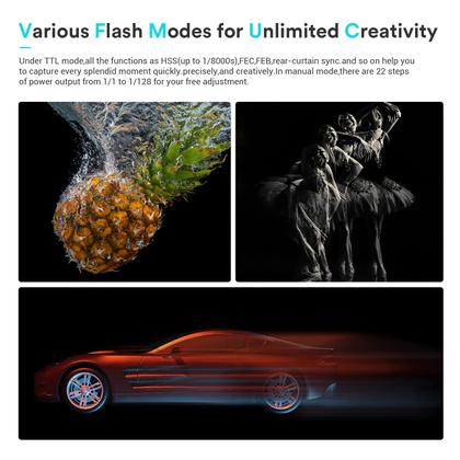 Imagem de Flash Godox TT685II-S para câmeras Sony 2.4G TTL Speedlight