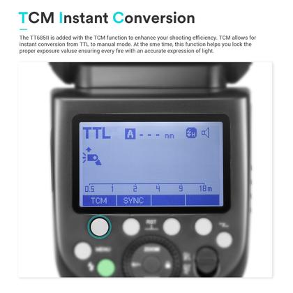 Imagem de Flash Godox TT685II-S para câmeras Sony 2.4G TTL Speedlight