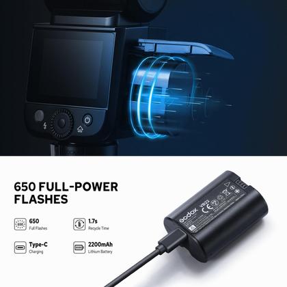 Imagem de Flash Godox V480S V480-S TTL para Sony com HSS sem fio 2.4G
