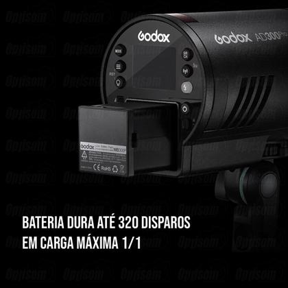 Imagem de Flash Mini Tocha Com Bateria Godox Ad300pro Com Rádio Flash Universal