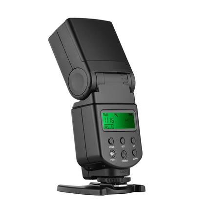 Imagem de Flash Speedlite Andoer GN40 LED ajustável para câmeras DSLR