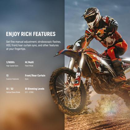 Imagem de Flash Speedlite NEEWER Z1-N para câmeras Nikon DSLR 76Ws