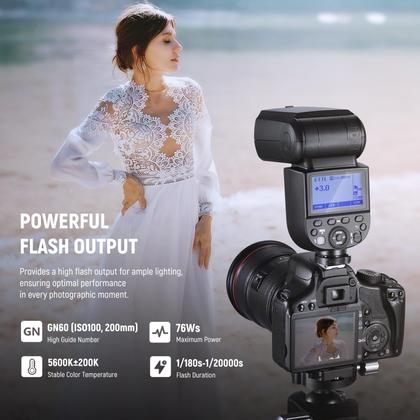 Imagem de Flash Speedlite Neewer Z760-C TTL para câmeras Canon DSLR