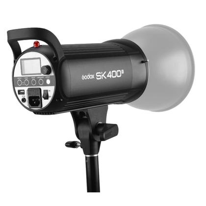 Imagem de Flash Tocha Estúdio Godox Sk400ii 400w Com Softbox 120cm Grid E Tripé