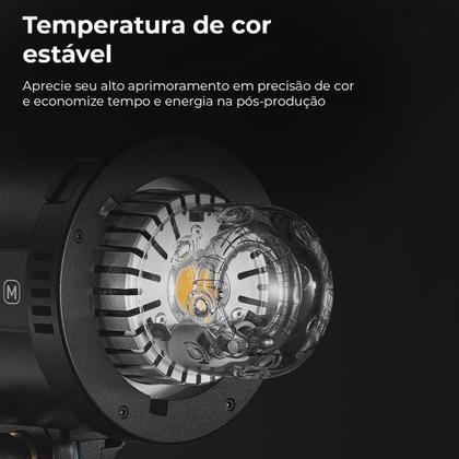 Imagem de Flash Tocha Godox Qtiii600 M 600w 5600k Profissional Para Estúdio