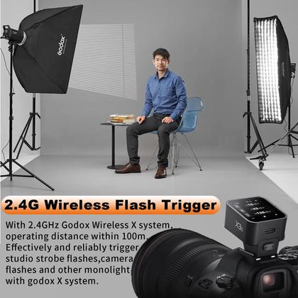 Imagem de Flash Trigger Godox X3-N X3N TTL sem fio para câmera Nikon
