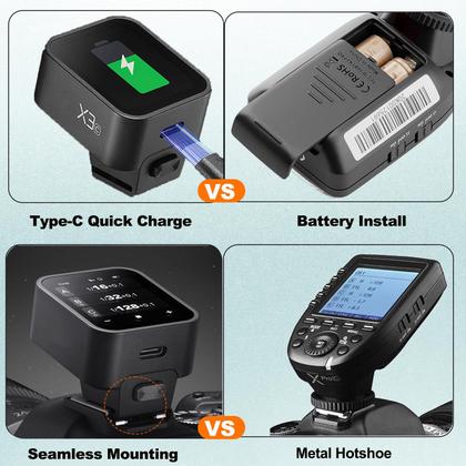 Imagem de Flash Trigger Godox X3-N X3N TTL sem fio para câmera Nikon