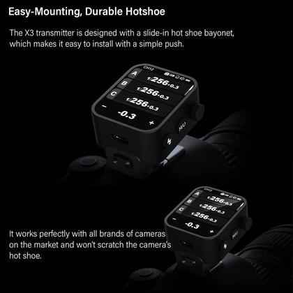 Imagem de Flash Trigger Godox X3 X3C para Canon com TTL HSS 2.4G sem fio