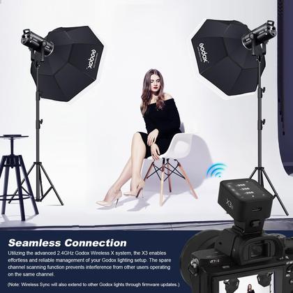 Imagem de Flash Trigger Godox X3 X3C para Canon com TTL HSS 2.4G sem fio