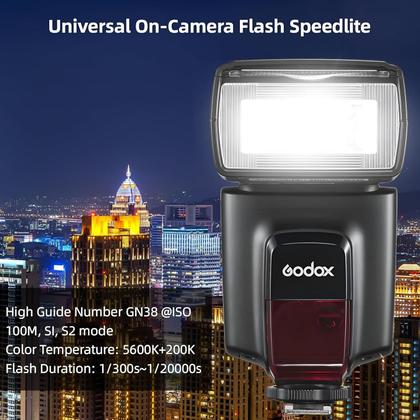 Imagem de Flash Universal Godox/Greika TT560 II com Rádio Flash