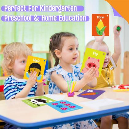 Imagem de Flashcards SpriteGRU 106 PCS Early Learning com anéis