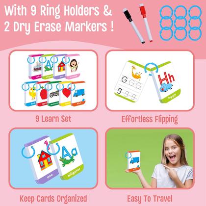 Imagem de Flashcards SpriteGru 180 Toddler Learning com marcador apagável