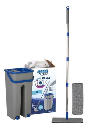 Imagem de Flat Mop Vertical Lava E Seca Multiuso com 2 Refis -Cinza