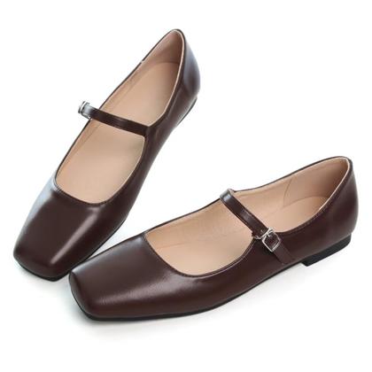 Imagem de Flats Stunner feminino Mary Jane Fashion Leather Brown 40 (8)