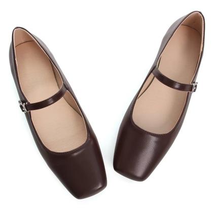 Imagem de Flats Stunner feminino Mary Jane Fashion Leather Brown 40 (8)