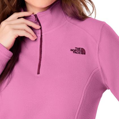 Imagem de Fleece Feminino Glacier 1/4 Zip Dragonfruit Rosa - The North Face