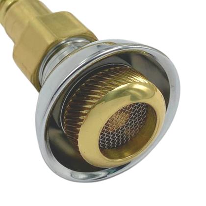 Imagem de Flexível dourado com cromado suporte e ducha manual 4260docr