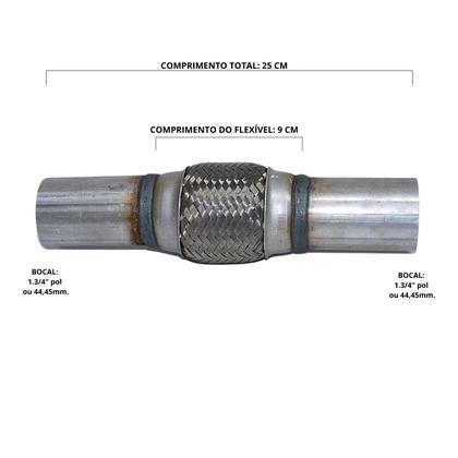Imagem de Flexivel escape Ford Ka Fiesta Gol Uno Up 1.0 1.3/4 45mm