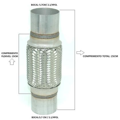 Imagem de Flexivel universal com malha para adaptação 2.1/4" Polegadas