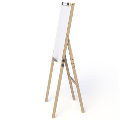 Imagem de Flip Chart Quadro Branco Soft Dobrável 57x88cm com Marcado e Bloco de Folhas