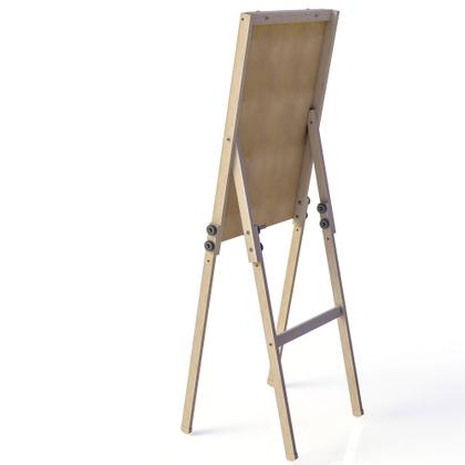 Imagem de Flip Chart Quadro Branco Soft Dobrável 57x88cm com Marcado e Bloco de Folhas