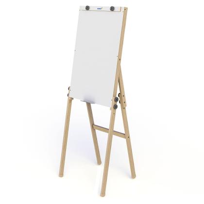 Imagem de Flip Chart Quadro Branco Soft Dobrável 57x88cm com Marcado e Bloco de Folhas