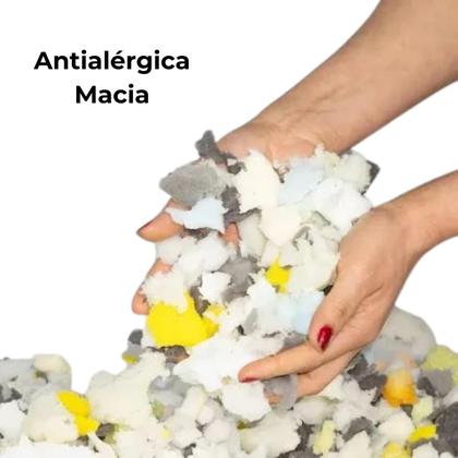 Imagem de Flocos de Espuma 5kg Ideal para Enchimento de Puff, Almofadas, Travesseiros, Estofados, Artesanatos,Colchao e Diversos Projeto