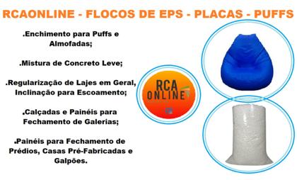 Imagem de Flocos de Isopor para Construção Civil e Concreto Leve (300 Litros)