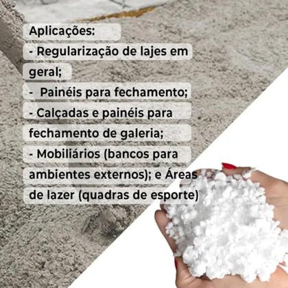 Imagem de Flocos Isopor Triturado flocado para CONCRETO LEVE 300 litros
