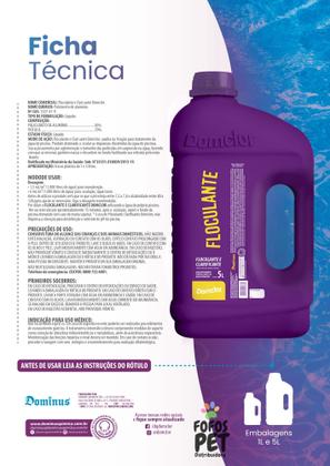 Imagem de Floculante e Clarificante 5L Domclor Para Piscinas