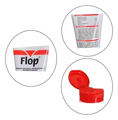 Imagem de Flop Pomada Dores E Pancadas Roxo - 100g