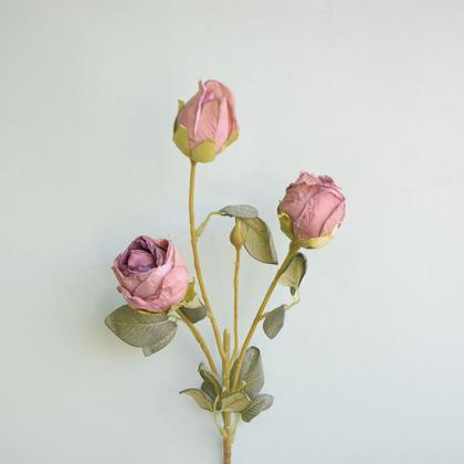 Imagem de Flor Artificial Haste de Rosa Outonada Artificial  Formosinha