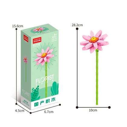 Imagem de Flor Gérbera Margarida do Transval Gerbera Jamesonii 142 peças Flores de Blocos de Montar Classic Kit