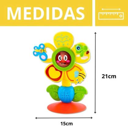 Imagem de Flor Musical Brinquedo Interativo Bebê Som E Luz Sentidos