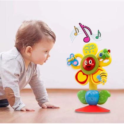 Imagem de Flor Musical Brinquedo Interativo Bebê Som E Luz Sentidos
