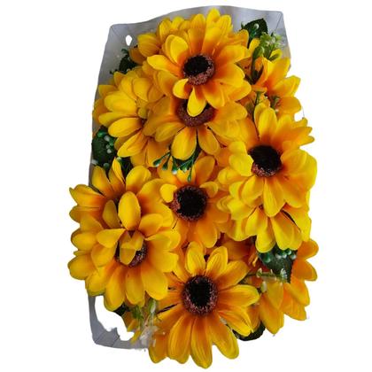 Imagem de Flor p/ cabelo braço enfeites junino caixa c/12 festa junina