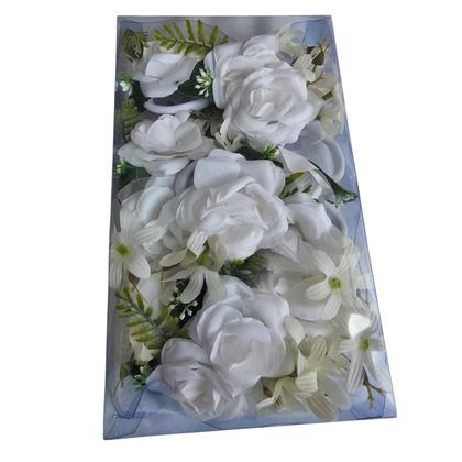 Imagem de Flor p/ cabelo braço enfeites junino caixa c/12 festa junina